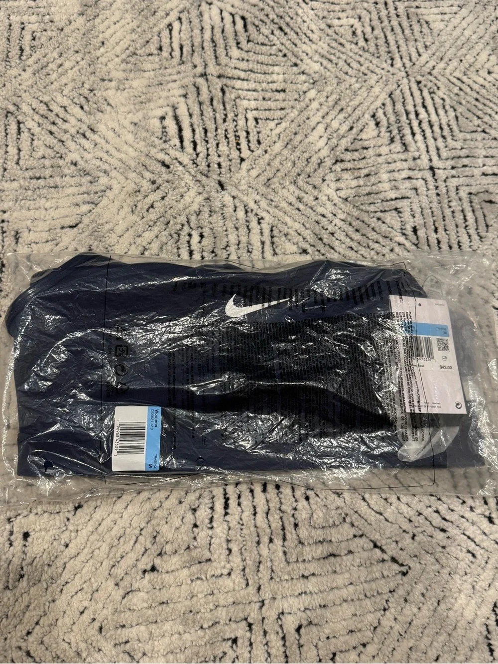 NWT Nike Swoosh Medium Support Padded Sports Bra Navy M